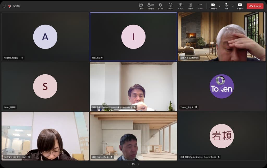 Video call with Japan HQ and Taiwan stakeholders—cross-market alignment for BR31 membership app, interpreter-supported reviews before build