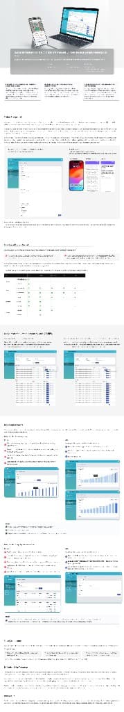 Desktop dashboard and mobile view of the government backend operations platform