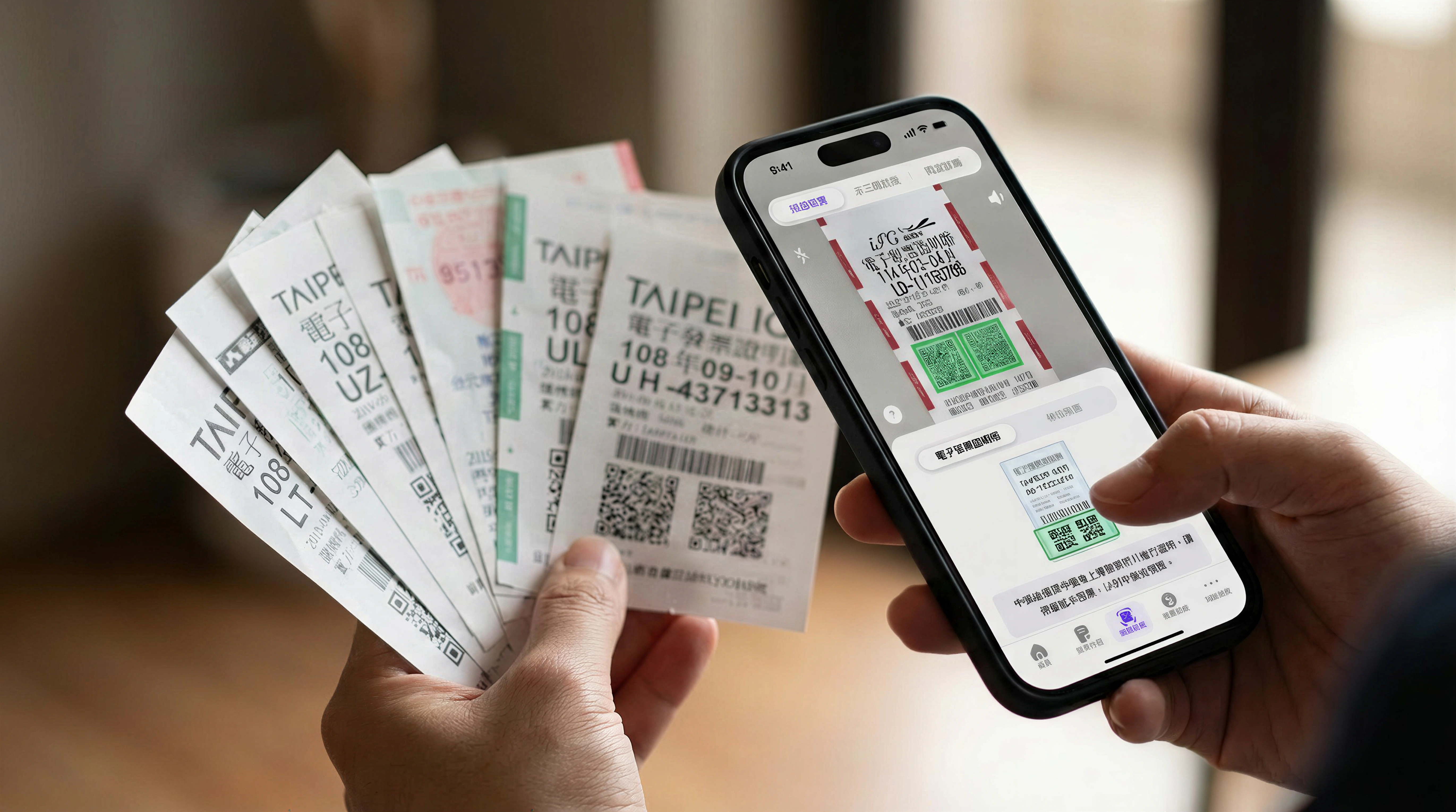 E-invoice app redesign mock — screen 4